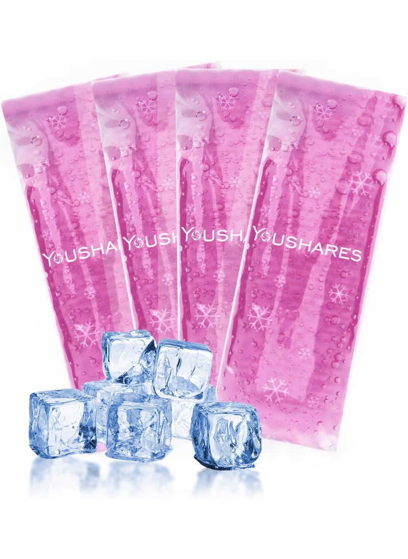 YOUSHARES YOUSHARES TSA Approved Ice Packs for Insulin Cooler Travel Case - Travel Ice Packs for Medications, Reusable Small Freezer Packs for Insulin Travel Case (4 Pcs, Purple) 