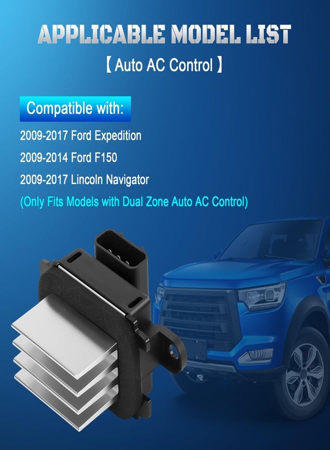 A-NAFTULY AC Blower Motor Resistor Control Module Compatible with 2009-2014 Ford F150,2009-2017 Ford Expedition,2009-2017 Lincoln Navigator with Auto Temp Control Replaces BL3Z-19E624-A YH-1829 - Image 2