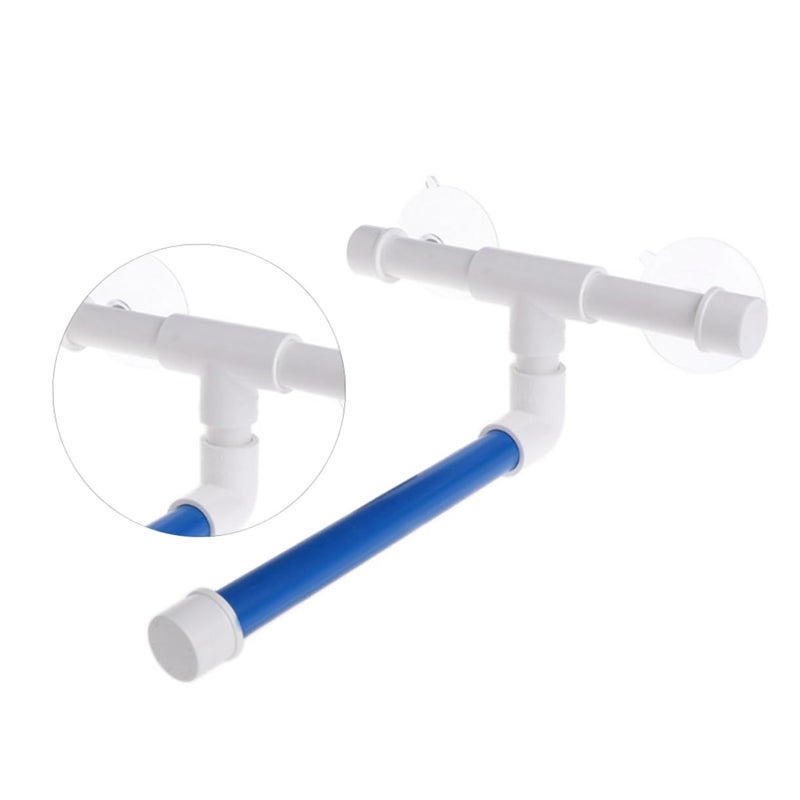 Portable Parrot Shower Stand with Suction Cups Wall Mounted Bird Bath Perch Toy - Image 5