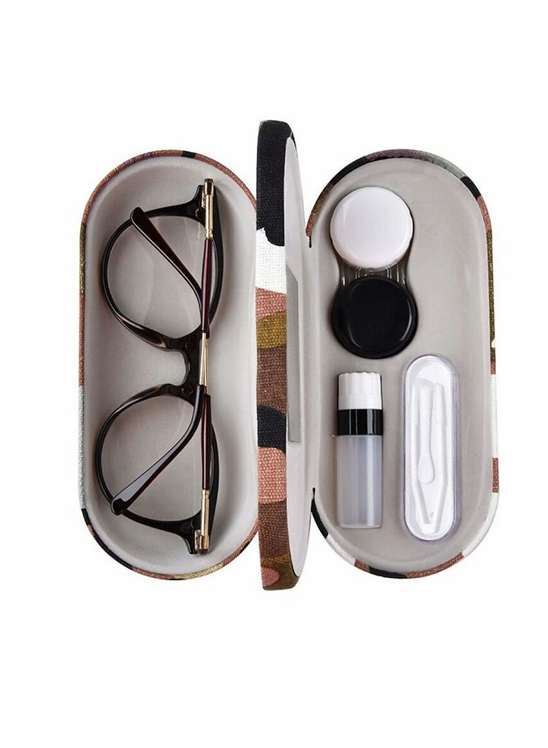 NIBEMINENT Contact Lens Case with Mirror Tweezers Remover Double Sided Eyeglass 2 in 1 - Image 2