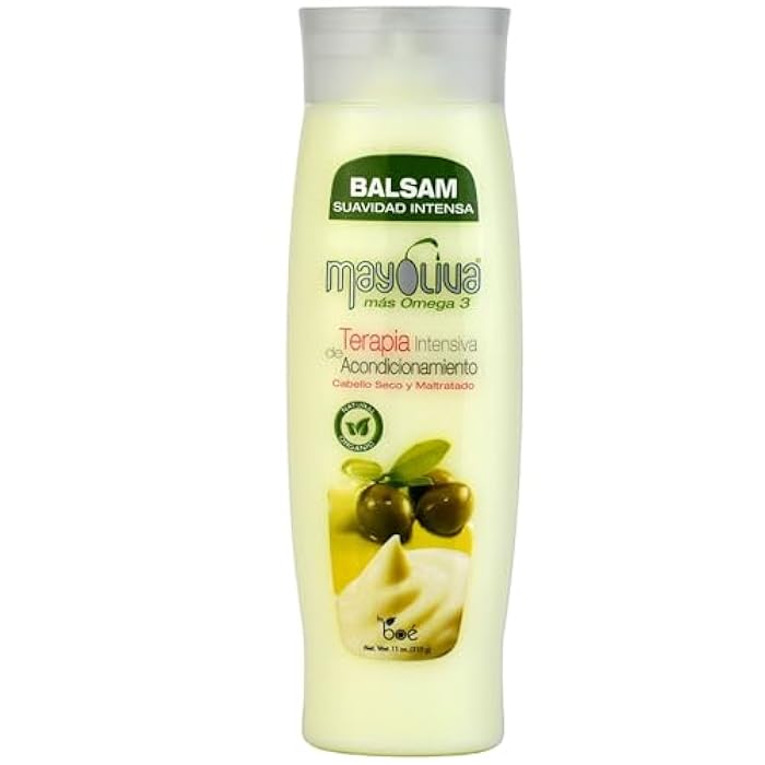 MayOliva Luxe Hair Therapy Set – Shampoo + Balsam + Treatment + Leave-In + Shine Drops – Deep Moisture & Repair System with Omega 3, Mayonnaise & Olive Oil – For Dry, Damaged Hair – 5 Pcs - Image 3