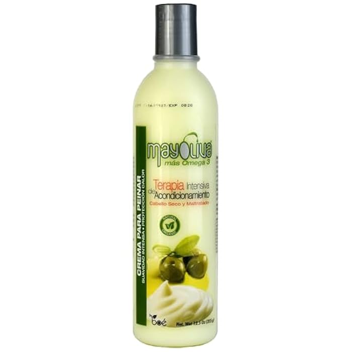 MayOliva Luxe Hair Therapy Set – Shampoo + Balsam + Treatment + Leave-In + Shine Drops – Deep Moisture & Repair System with Omega 3, Mayonnaise & Olive Oil – For Dry, Damaged Hair – 5 Pcs - Image 4