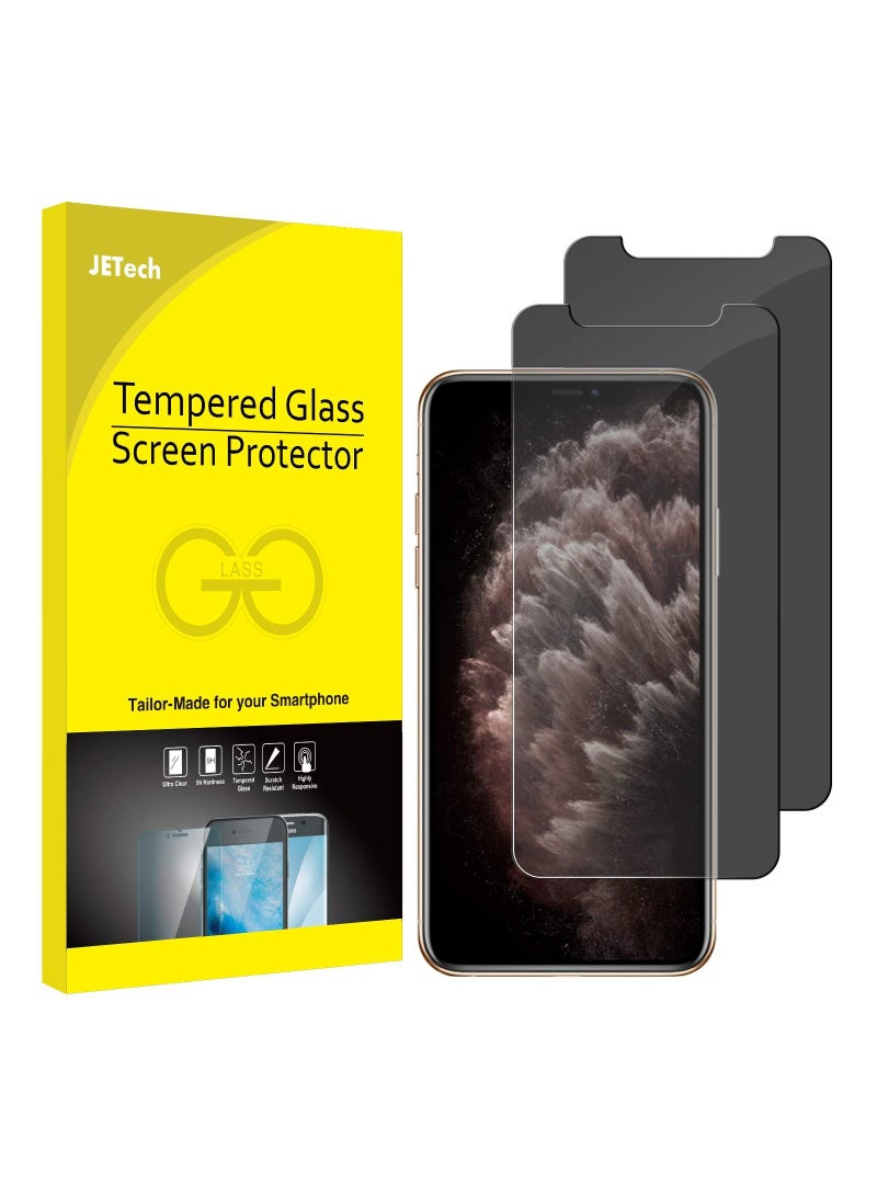 Jetech 2 Pack Anti Spy Tempered Glass Film Privacy Screen Protector for iPhone 11 Pro - Image 1