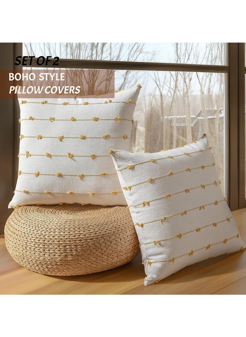 2 Piece Throw Pillow Cover 18x18- Modern Farmhouse Decorative Cushion Cover - Great for sofas, loveseats, beds and home decor! - pzsku/Z43A790FB0A7894321059Z/45/_/1721290734/c503f40b-5a16-45b3-a419-8b0ff4300b97