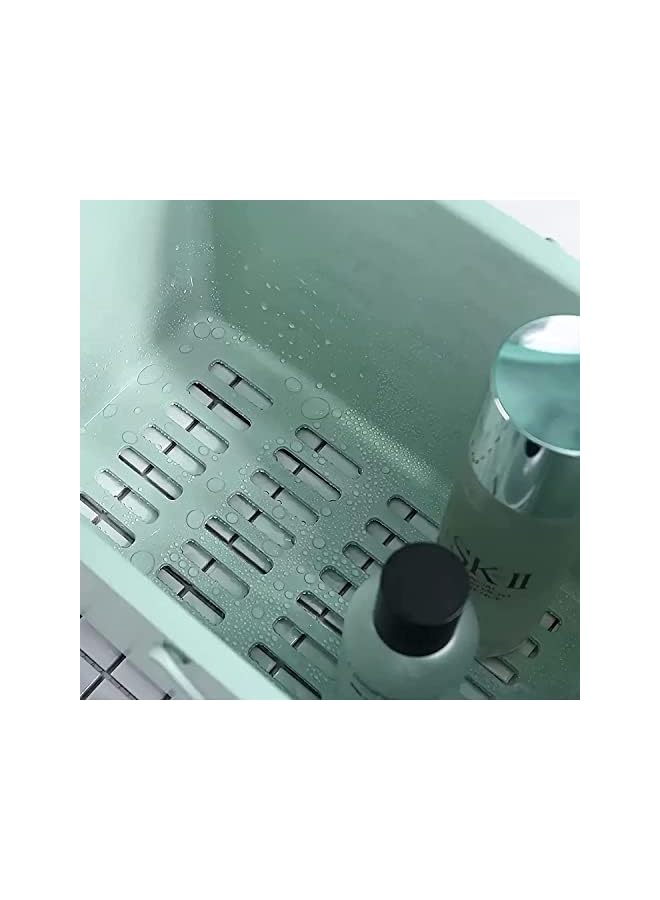 Raxoom Cleaning Supplies Caddy, Portable Plastic Shower Caddy Storage Organizer Basket / Bucket with Handles for Household, Bathroom, Kitchen, College Dorm Room Essentials, 2 Pack Green and Pink - Image 3