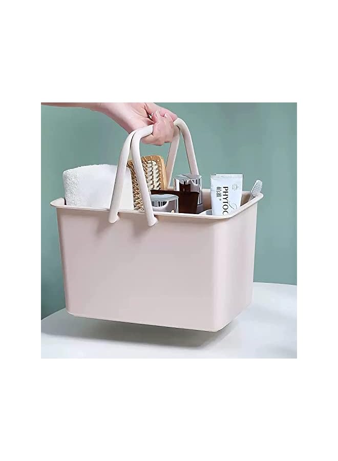 Raxoom Cleaning Supplies Caddy, Portable Plastic Shower Caddy Storage Organizer Basket / Bucket with Handles for Household, Bathroom, Kitchen, College Dorm Room Essentials, 2 Pack Green and Pink - Image 4