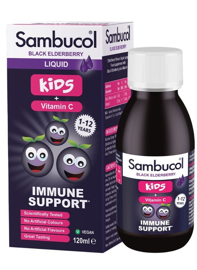 Sambucol - Kids Vitamin C Liquid Support Immune System 120ml 120ml - Image 1