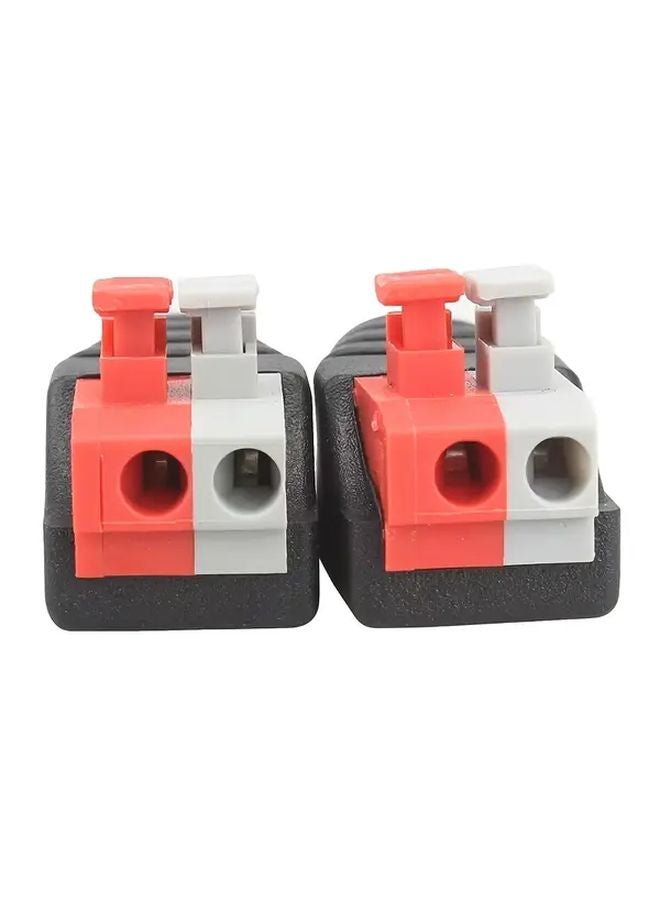 2 Pack RCA Male to Female Press Fit Connectors No Solder Audio Video Adapter - Image 5