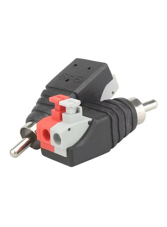 2 Pack RCA Male to Female Press Fit Connectors No Solder Audio Video Adapter - Image 4