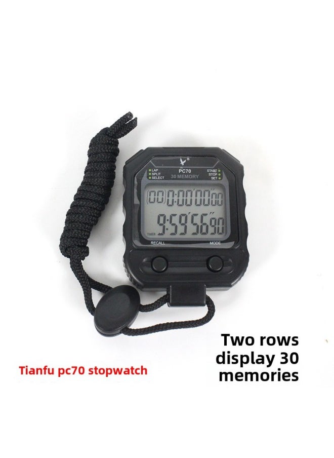 Tianfu PC Stopwatch Running Timer Double Row 10 Channel 3 Row 30 Channel 60 Channel TF810 Professional Track And Field Stopwatch-Display Accuracy:Tianfu Pc2250 Double Row 50 Lines