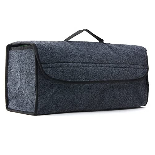JVCV® Large Car Trunk Boot Organizer, Car Storage and Organizer Anti Slip Car Accessories Organizer for Car, Suv, Sedan, Truck, Minivan Anti Slip Bottom - Check Size & Fitment Before Ordering (Large) - Image 1