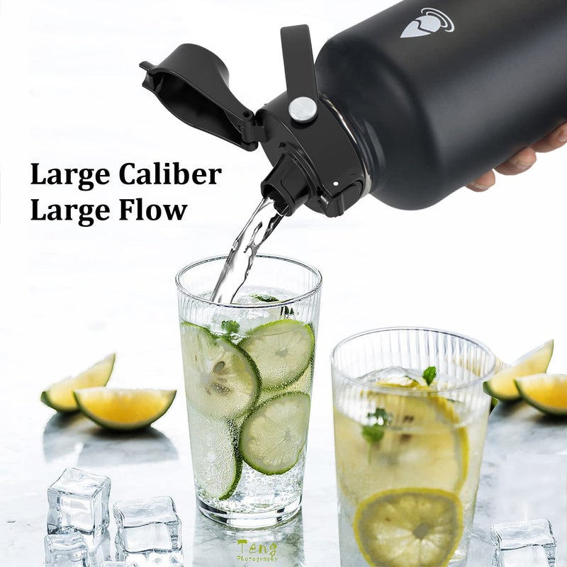 SYACOT SYACOT Replacement Lid for HydroFlask Wide Mouth 12 oz, 18 oz, 20 oz, 32 oz, 40 oz, 64 oz Water Bottles, Easy to Use, Safe to Drink, BPA & TOXIN Free, Made of Quality Polypropylene Material  - Image 3