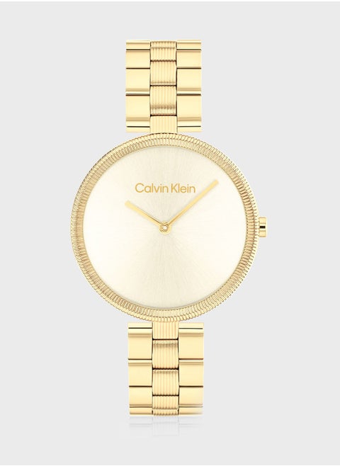 Steel Strap Analog Watch