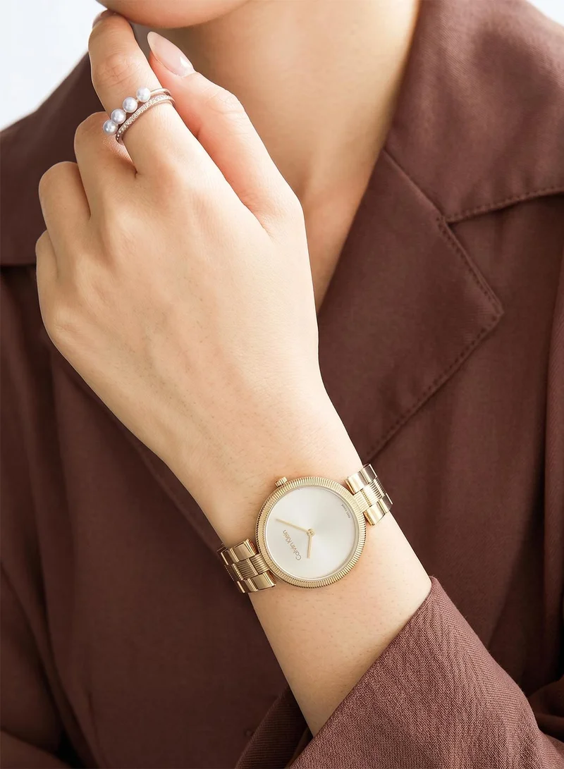 Calvin Klein  2-Hand Gleam Collection Quartz Movement Watch For Women With Gold-Tone Stainless Steel Bracelet - 25100014 for Women | Best Price UAE
