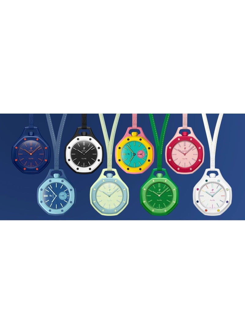 New trendy analog pendant watch, white/black. - Image 3