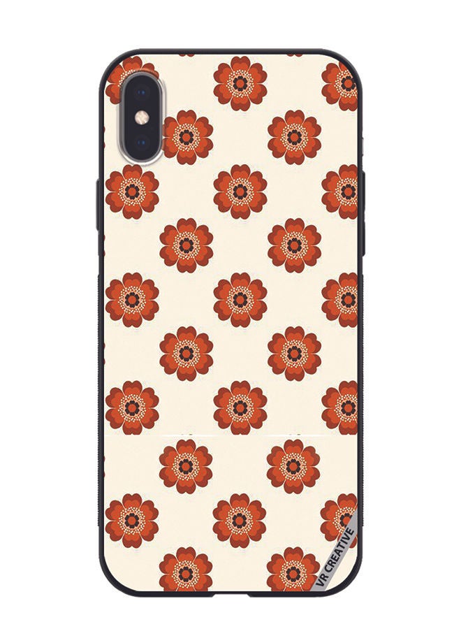 VR CREATIVE Protective Case Cover For Apple iPhone XS Max Flower Design Multicolour - Image 1