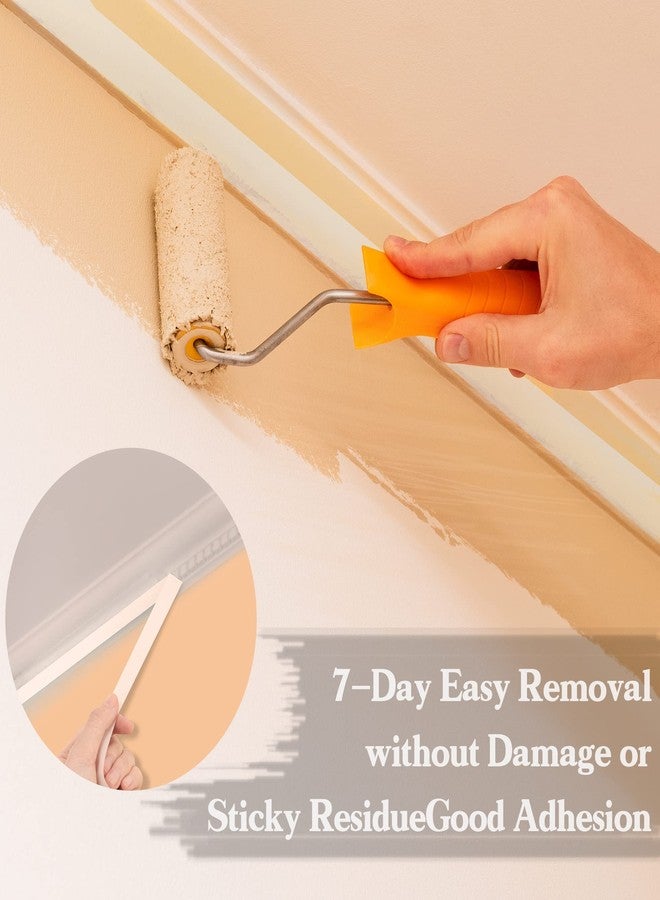 deli Masking Tape, 12 Pack Painters Tape, General Purpose Painter Tape, Paint Tape, Wall Tape, 0.7 inch x 50 Yards, Beige, for Painting, Arts, Crafts, Home, Office, School. - Image 5