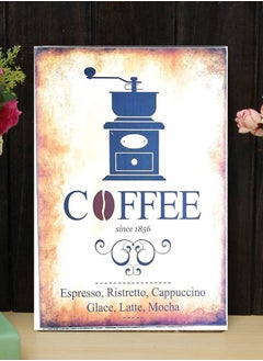 HOME TASTE Hometaste Wooden Wall Hanging Coffee Frame Wall Decorative Coffee Frame Coffee Manu Frame For Bar Restourent Wooden Wall Hanging Frame For Home Wooden Coffee Frame (01) 