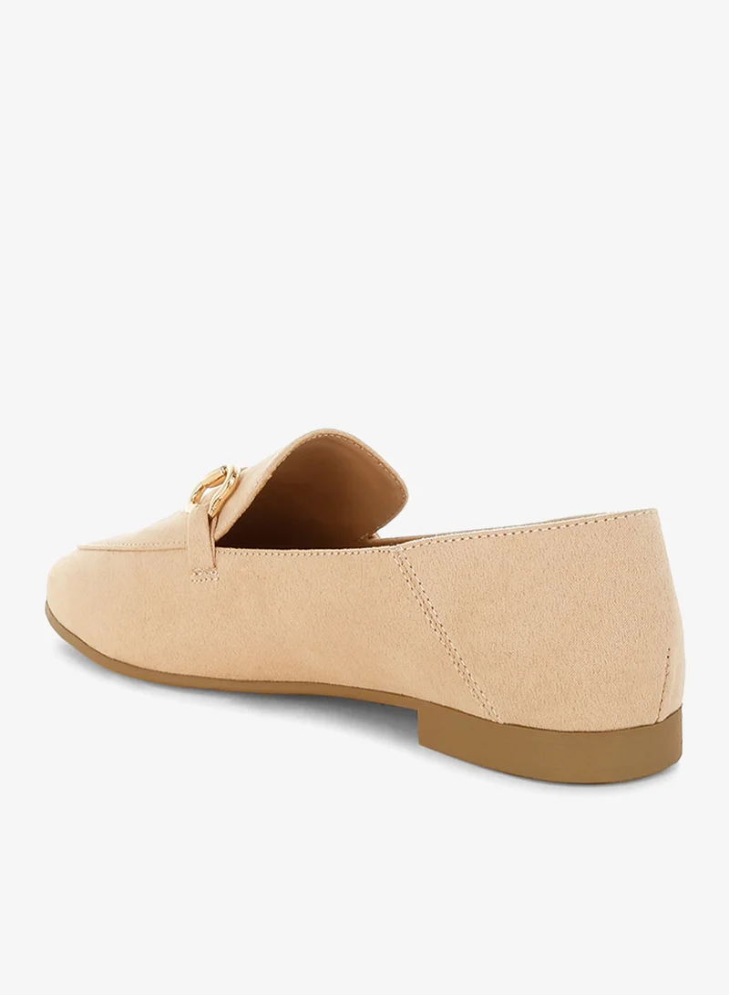 London Rag  London Rag Women's Horsebit Embellished Flat Loafers in Beige for Women | Best Price UAE