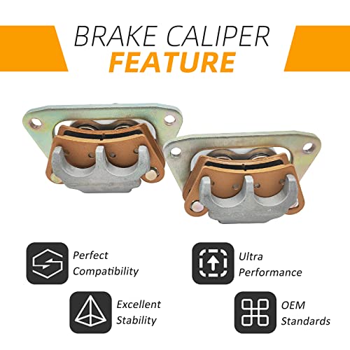 M MATI 1911529 1911530 Front Left Right Brake Calipers W/Pads for Polaris Outlaw 450 525 RZR 570/570 S RZR 800/ S 800 - Image 5
