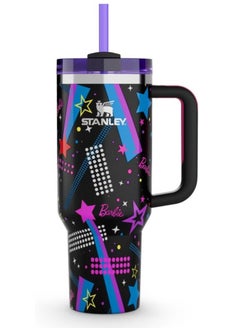 Stanley Stainless Steel Vacuum Insulated Tumbler with Lid and Straw for Water, Iced Tea or Coffee, Smoothie and More, 40oz,Presented in Elegant Gift-Ready Packaging Black