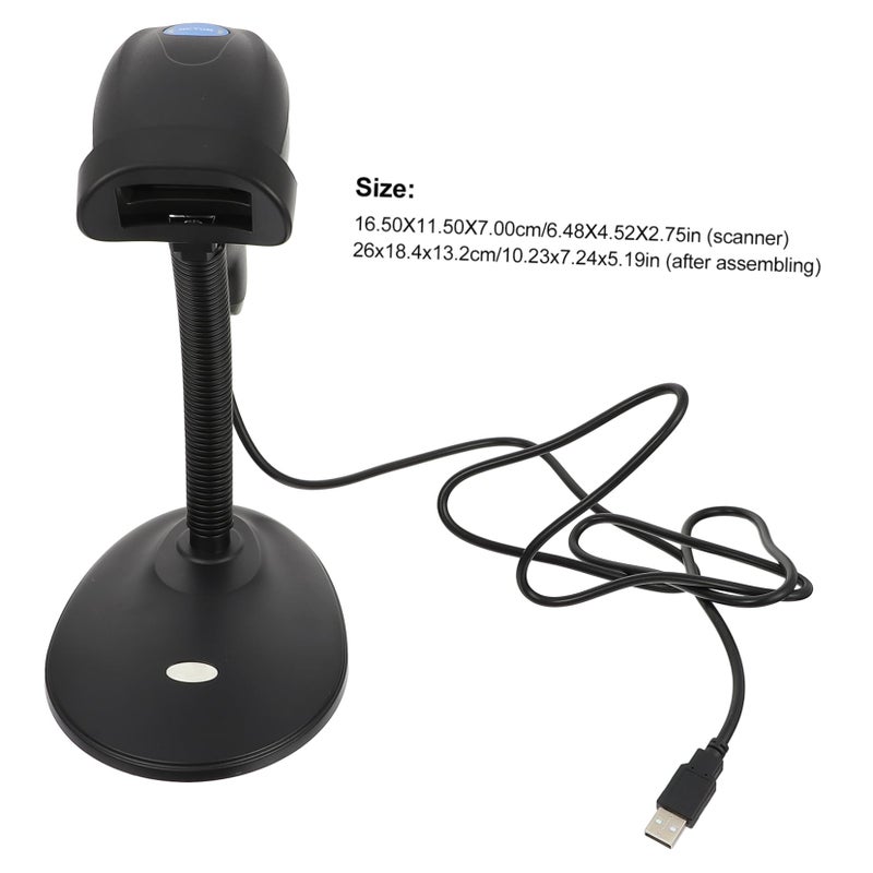 حامل ماسح USB السلكي لإدارة جرد التجزئة في محلات السوبر ماركت جهاز المسح - Image 3
