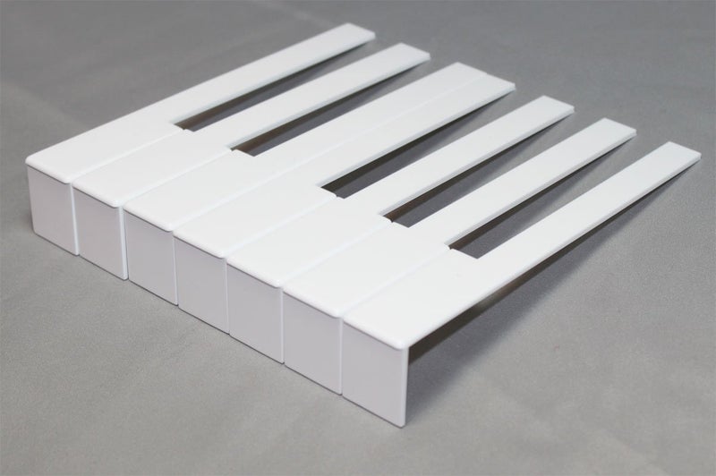 Gemm Piano Supply German Piano Keytops Light Cream Color - Piano Key Replacement - Complete Set with Fronts - Image 2