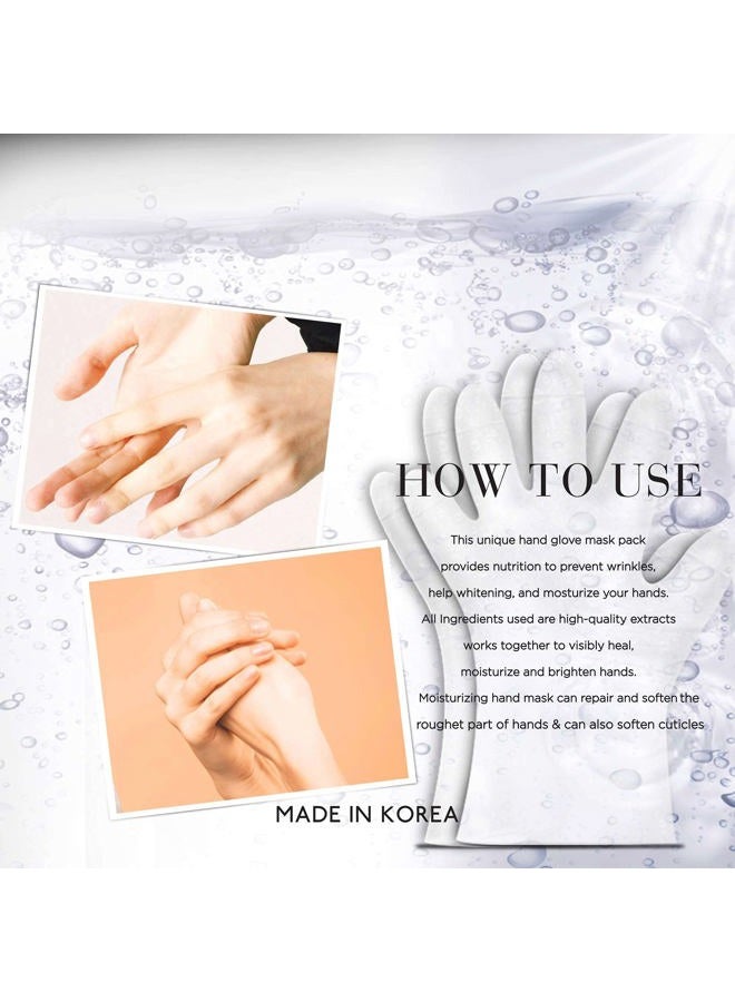 DLUX PROFESSIONAL Hand Masks - Moisturizing Fragrant Hand Mask Gloves, Protein Rich Moisturizing Gloves For Dry Skin, Single Use - Image 5