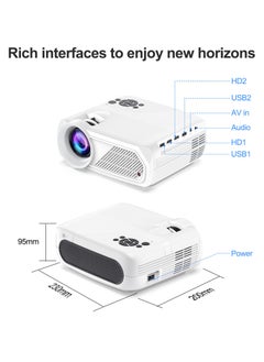General بروجيكتور محمول ذكي أندرويد 11 دقة 4K Full HD 1080P واي فاي 6 بلوتوث 5.4 تصحيح الكاميرا التلقائي 4 نقاط أبيض  - Image 3