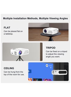 General بروجيكتور محمول ذكي أندرويد 11 دقة 4K Full HD 1080P واي فاي 6 بلوتوث 5.4 تصحيح الكاميرا التلقائي 4 نقاط أبيض  - Image 5