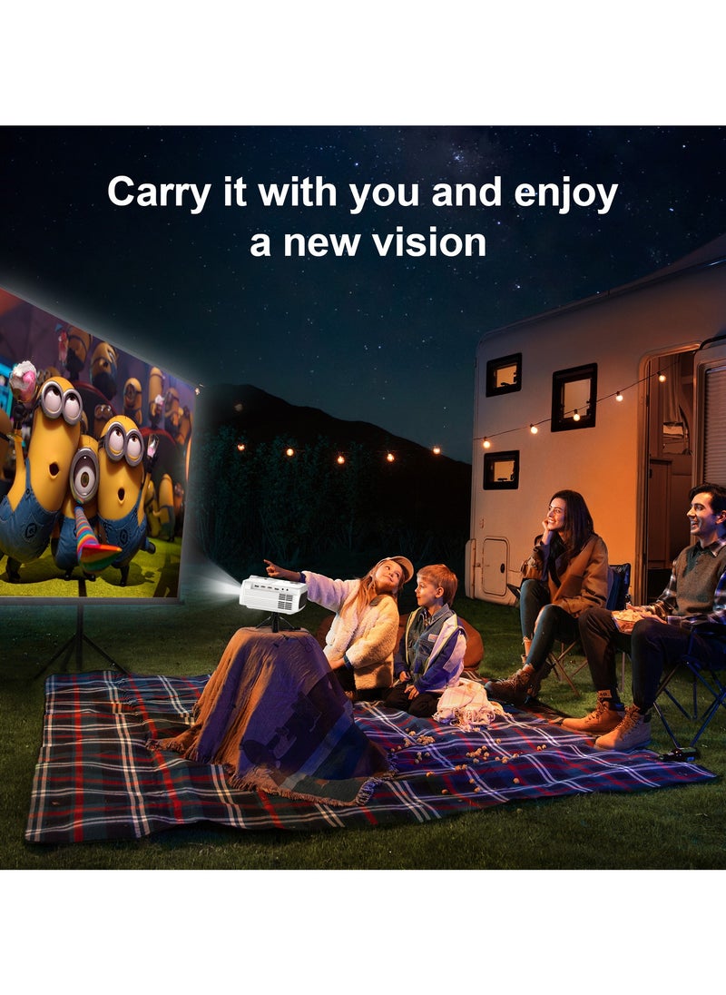 General - بروجيكتور محمول ذكي أندرويد 11 دقة 4K Full HD 1080P واي فاي 6 بلوتوث 5.4 تصحيح الكاميرا التلقائي 4 نقاط أبيض - Image 1
