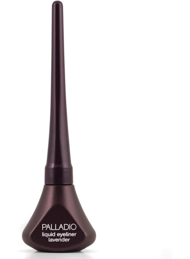 PALLADIO كحل سائل | قائم على السيليكون بتركيز صبغة غني | تطبيق لطيف للحصول على تأثير دخاني دراماتيكي إلى مظهر يومي ناعم | لمسة نهائية مثالية لعيون مثالية في الصور | لافندر 3.8 مل - Image 1