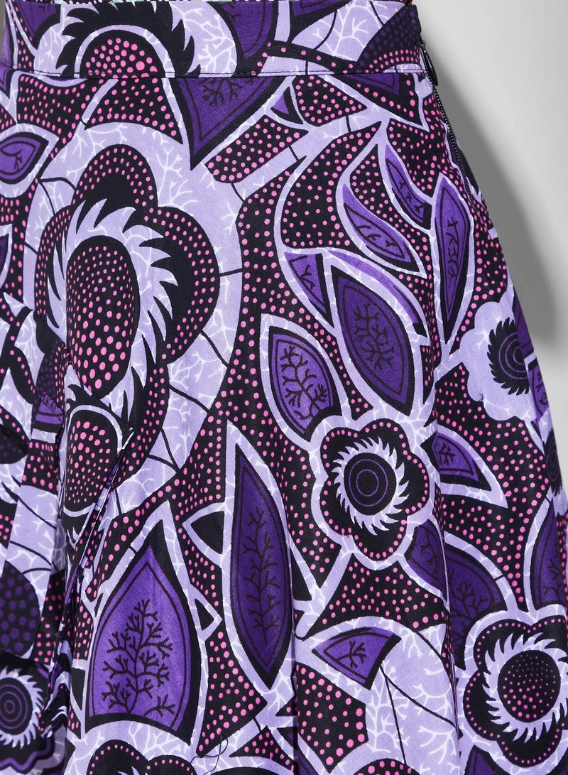 Funke Adepoju Printed Skirt