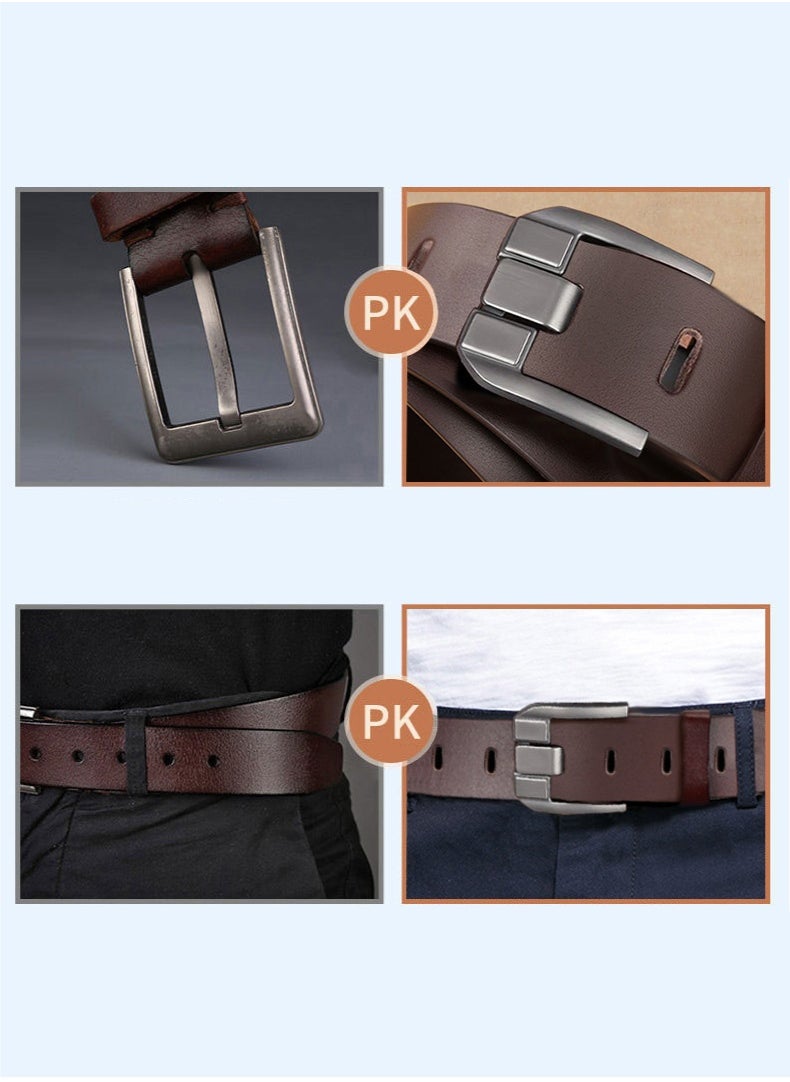 Generic Men's leather belts for denim suits, work and special occasions  - Image 4