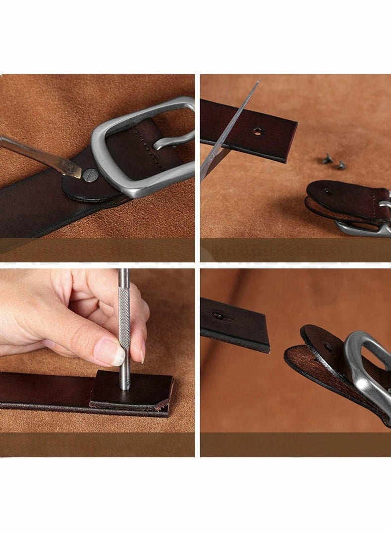 Generic Men's leather belts for denim suits, work and special occasions  - Image 5