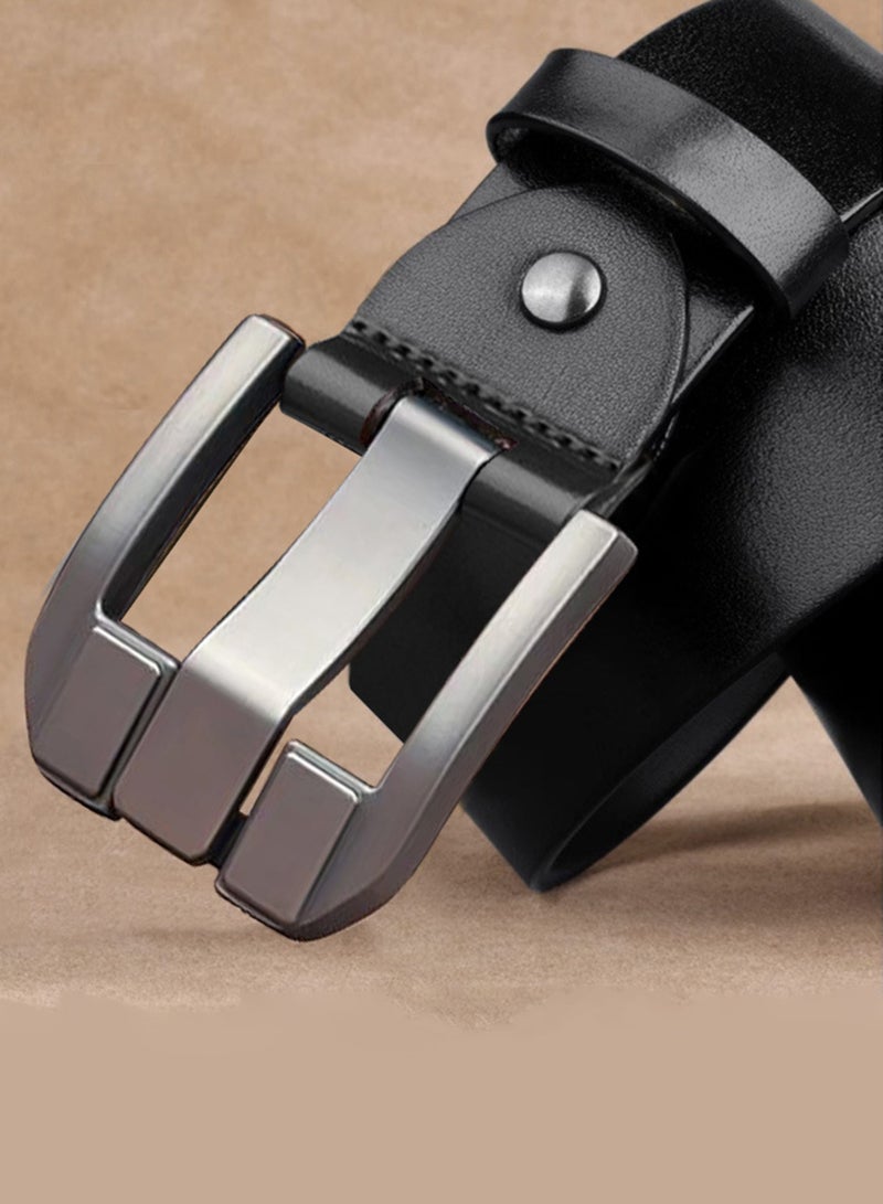 Men's leather belts for denim suits, work and special occasions - Image 3