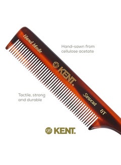 KENT Kent 8T Rat Tail Combs Teasing Comb for Hair Styling and Sectioning, Handmade Fine Tooth Comb Parting Combs for Braiding Hair and Styling Comb Combs for Women  - Image 5