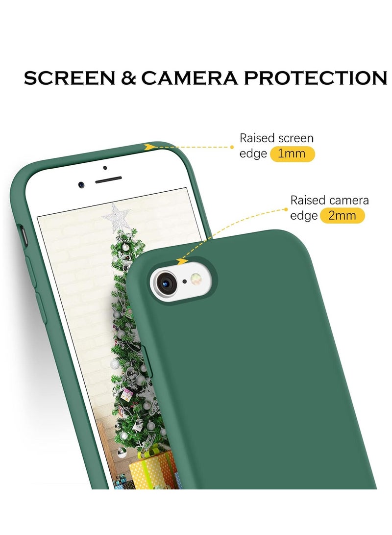 MIGOFAST iPhone SE Case 2022 2020 iPhone 8 Case iPhone 7 Case Non-slip Liquid Silicone Gel Rubber Bumper Phone Case Soft Microfiber Lining Hard Shockproof Protective Case Cover - Image 5