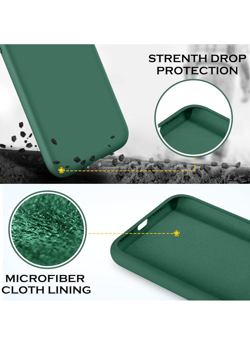 MIGOFAST iPhone SE Case 2022 2020 iPhone 8 Case iPhone 7 Case Non-slip Liquid Silicone Gel Rubber Bumper Phone Case Soft Microfiber Lining Hard Shockproof Protective Case Cover - Image 4