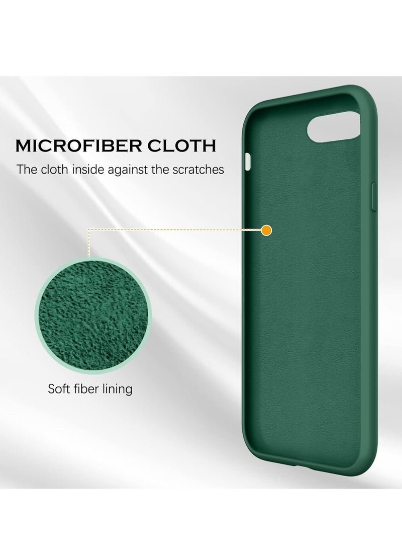 MIGOFAST iPhone SE Case 2022 2020 iPhone 8 Case iPhone 7 Case Non-slip Liquid Silicone Gel Rubber Bumper Phone Case Soft Microfiber Lining Hard Shockproof Protective Case Cover - Image 2