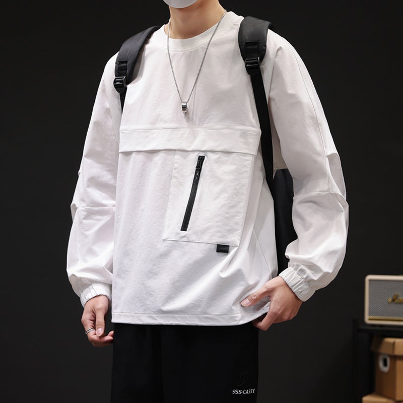 Men'S Sweater New Fashion Brand Round Neck Printed Long-Sleeved T-Shirt Loose Men'S One-Piece Delivery - Image 3