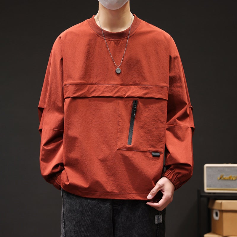 Men'S Sweater New Fashion Brand Round Neck Printed Long-Sleeved T-Shirt Loose Men'S One-Piece Delivery - Image 4