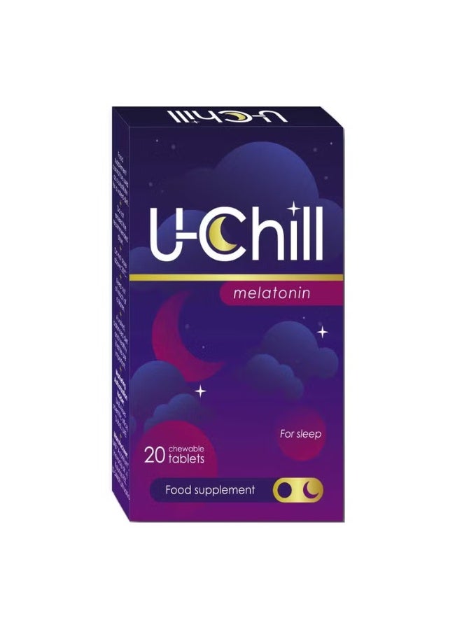 Natural Melatonin Chewable Tablets for Sleep 20'S