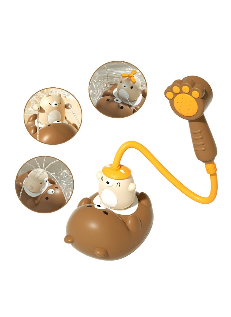 Generic - Baby Bath Toys Shower Head Sprayer for Infants, 5 Fun Modes Bear Sprinkler Bathtub Gifts for Children Ages 4-8, Must-Have for Bathtub or Sink, Shampoo Rinse Helper - Image 1