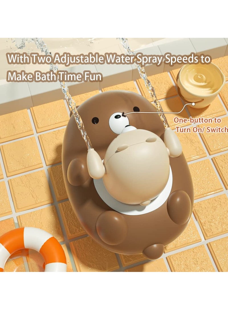 Generic - Baby Bath Toys Shower Head Sprayer for Infants, 5 Fun Modes Bear Sprinkler Bathtub Gifts for Children Ages 4-8, Must-Have for Bathtub or Sink, Shampoo Rinse Helper - Image 1