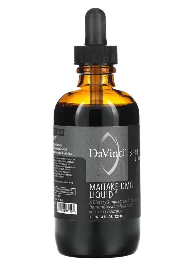 DaVinci Laboratories Benefits Line Maitake-DMG Liquid 4 fl oz (120 ml)  - Image 2
