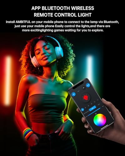 AMBITFUL A2 RGB LED Light Wand -Full Color Magnetic Video Light Stick,Handheld Tube Light with 29 Effects, 2500-8500K, 2500mAh, CRI 95+ for Photography, YouTube, TikTok (A2) - Image 3