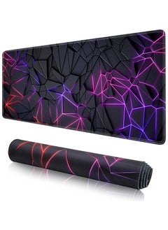 900x400mm Large Mouse Pad  Extended Mouse Pad Non-Slip Rubber Base Gaming Mouse pad Office Desk Mat Desk Pad Smooth Cloth Surface Keyboard Mouse Pads For Computers (3D)