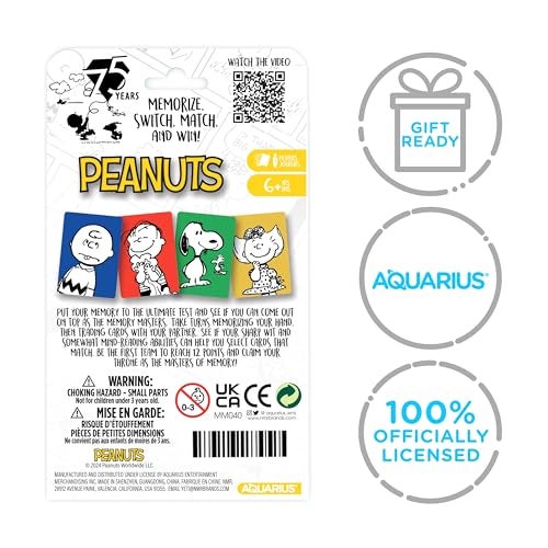 Aquarius Peanuts 75th Memory Master Card Game Fun Family Party Game for Kids Teens Adults Entertaining Game Night Gift Officially Licensed Peanuts Merchandise - Image 5