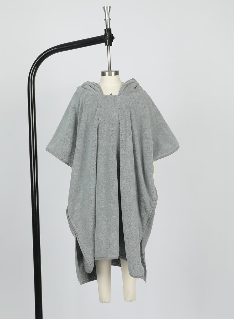 DrSleeep Kids Cappa Hooded Bath Towel | 4 - 5 Years | 70 x 75cm | Dark Grey | Children Adorable Trendy Charming Stylish Comfortable - Ultra-Soft Coral Fleece - Image 5
